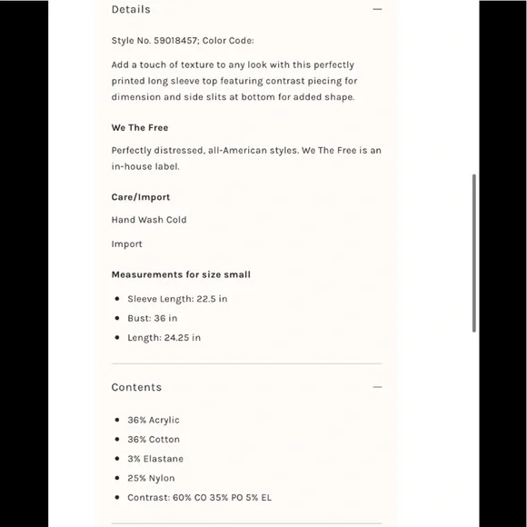 SALE NWT We the Free Stevie Layering Top  XS Blue - Picture 3 of 10